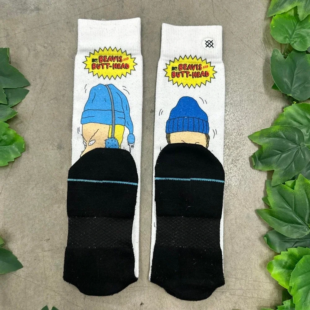 Beavis and Butt-Head Mike Judge Crew Socks